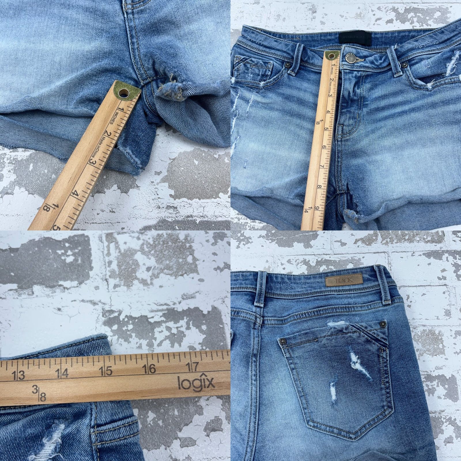 Buckle Black Buckle Black Shorts Women 27 Cut Off Jean Jorts Frayed Faded Stretch Ladies Blue Denim 3 in Inseam 5-Pocket Design Size 27" / US 4 / IT 40 - 8 Thumbnail