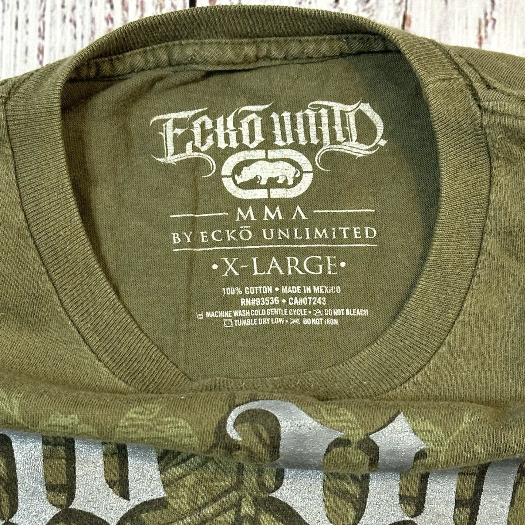 Ecko Unltd. ECKO UNLTD Vendetta MMA Collab Grunge Street Graphic Print Shirt Cotton Men XL Size US XL / EU 56 / 4 - 6 Thumbnail