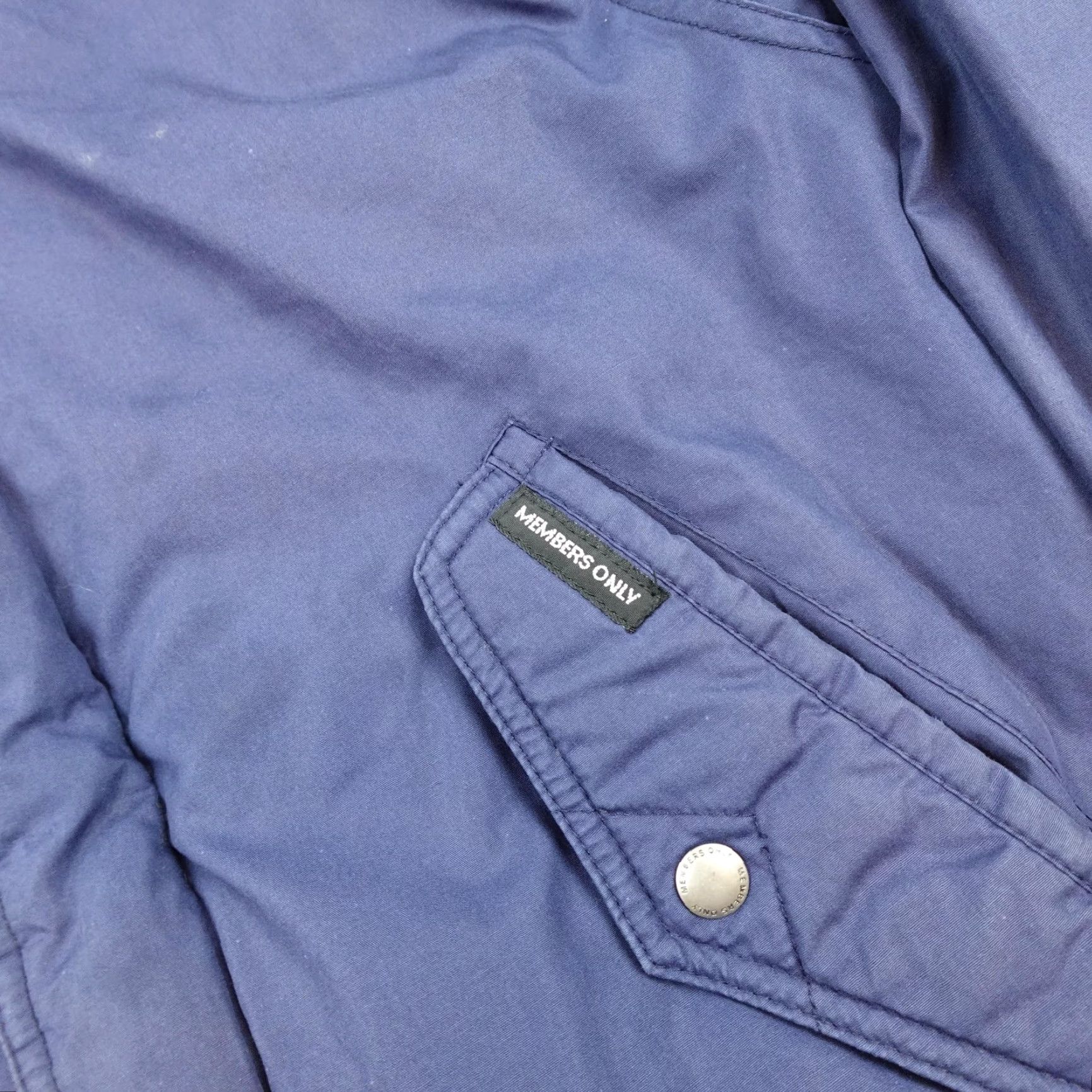 Members Only VINTAGE Members Only Jacket Mens 42L Navy Blue Bomber Quilted Lined Zip Ribbed Cuffs Size US XS / EU 42 / 0 - 3 Thumbnail