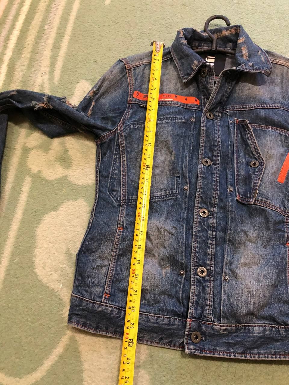 G-Star vintage jacket denim blue Y2K G-Star Raw logo Streetwear Size US XS / EU 42 / 0 - 19 Thumbnail
