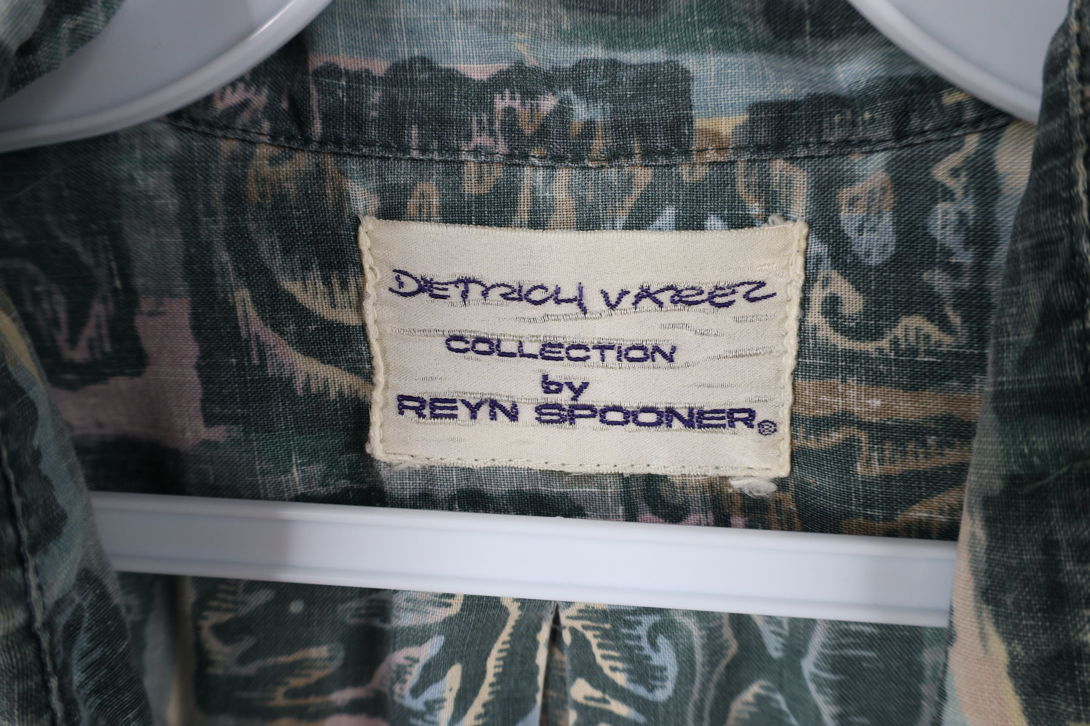 Reyn Spooner × Vintage Vintage 90s Reyn Spooner x Dietrich Varez Art Button Shirt Size US XXL / EU 58 / 5 - 7 Thumbnail