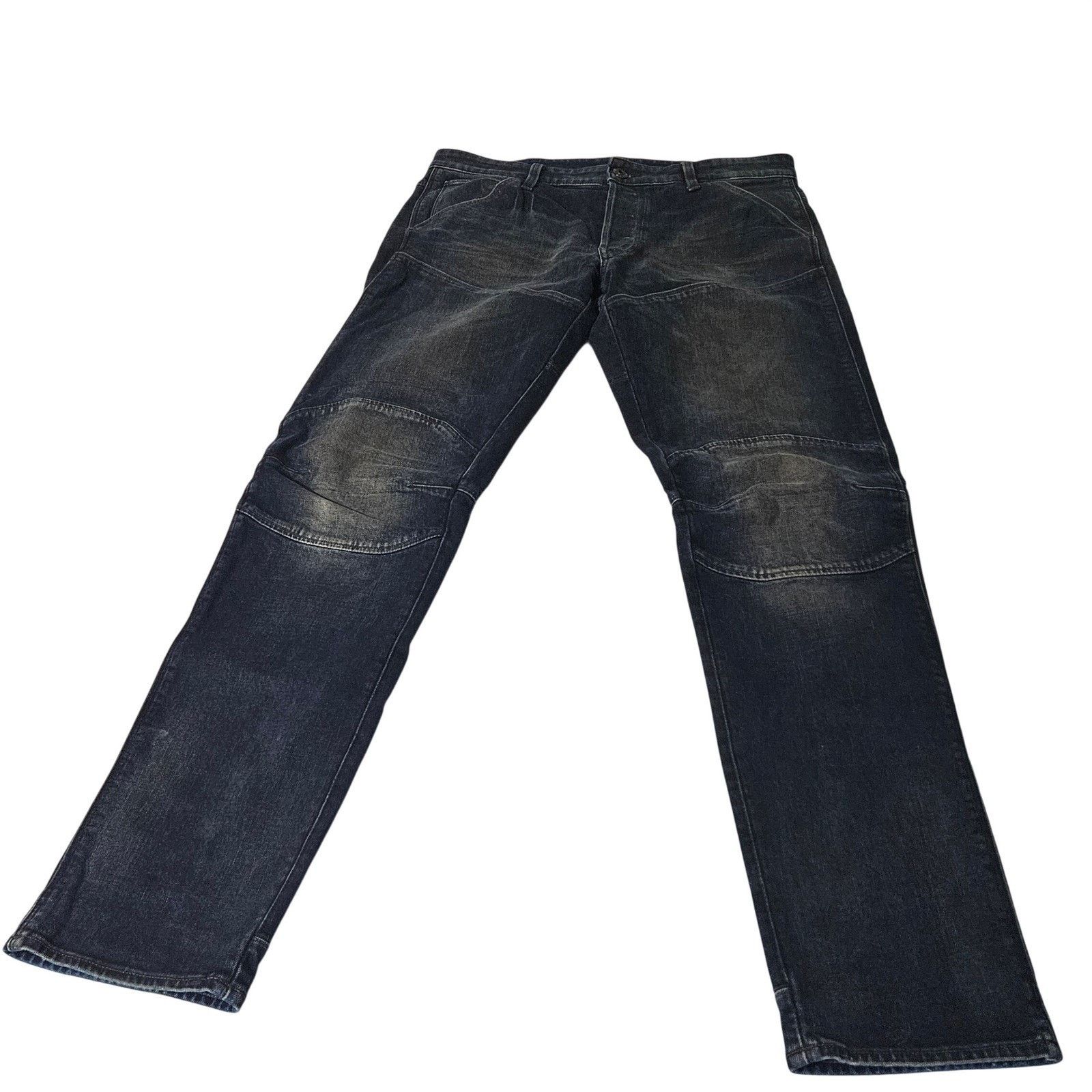 G-Star G Star Raw 5620 3D Men's Jeans Dark Wash 33x31 Button Fly Size US 33 - 2 Thumbnail