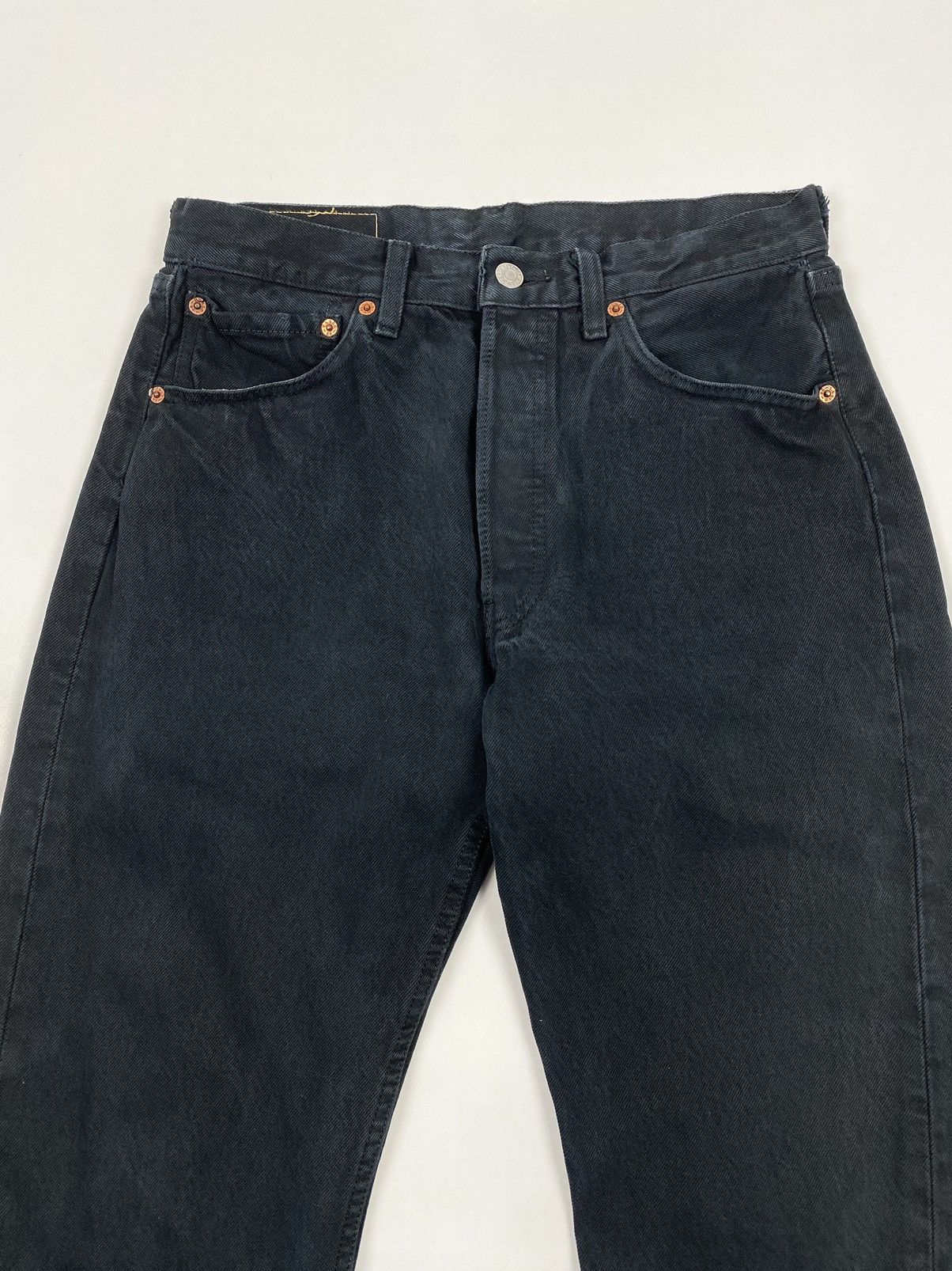 Levi's 2000’s Vintage Levi’s 501 Black Denim Jeans 32X30 Size US 32 / EU 48 - 4 Thumbnail