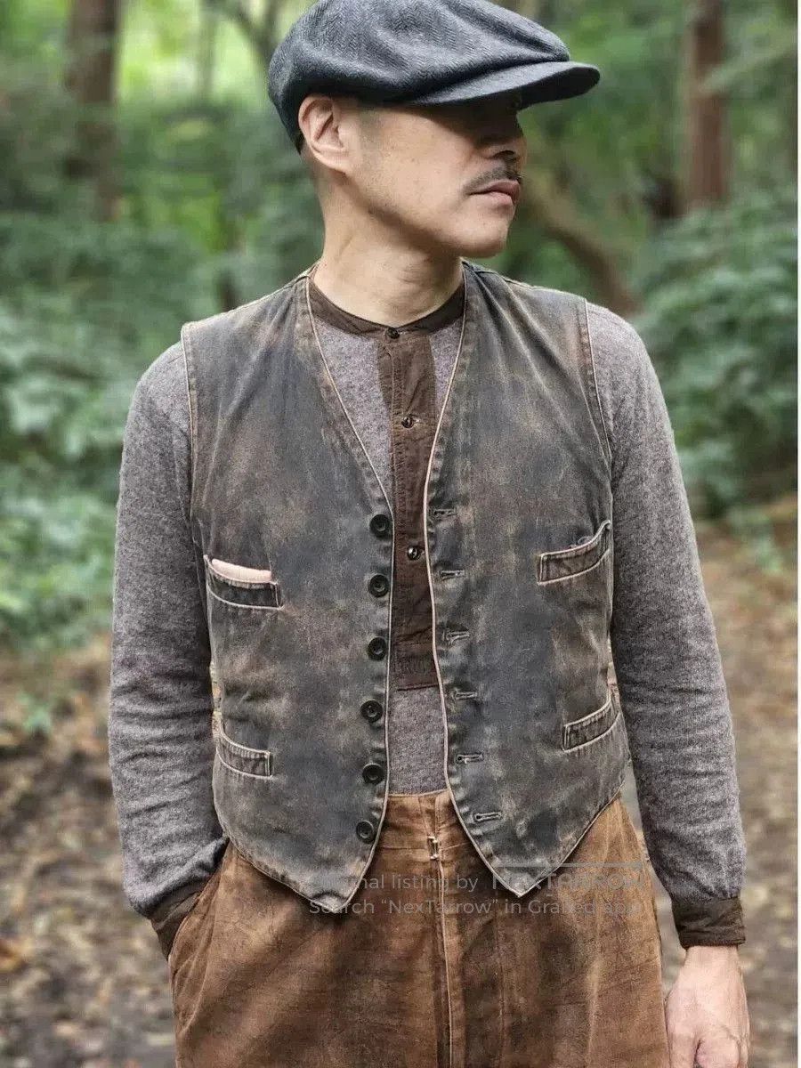 Vintage Vintage Brown Canvas Work Vest. Size US M / EU 48-50 / 2 - 4 Thumbnail
