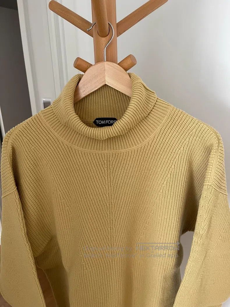Tom Ford Tom Ford Turtleneck sweater, 100% wool, ginger yellow, dro Size S / US 4 / IT 40 - 3 Thumbnail
