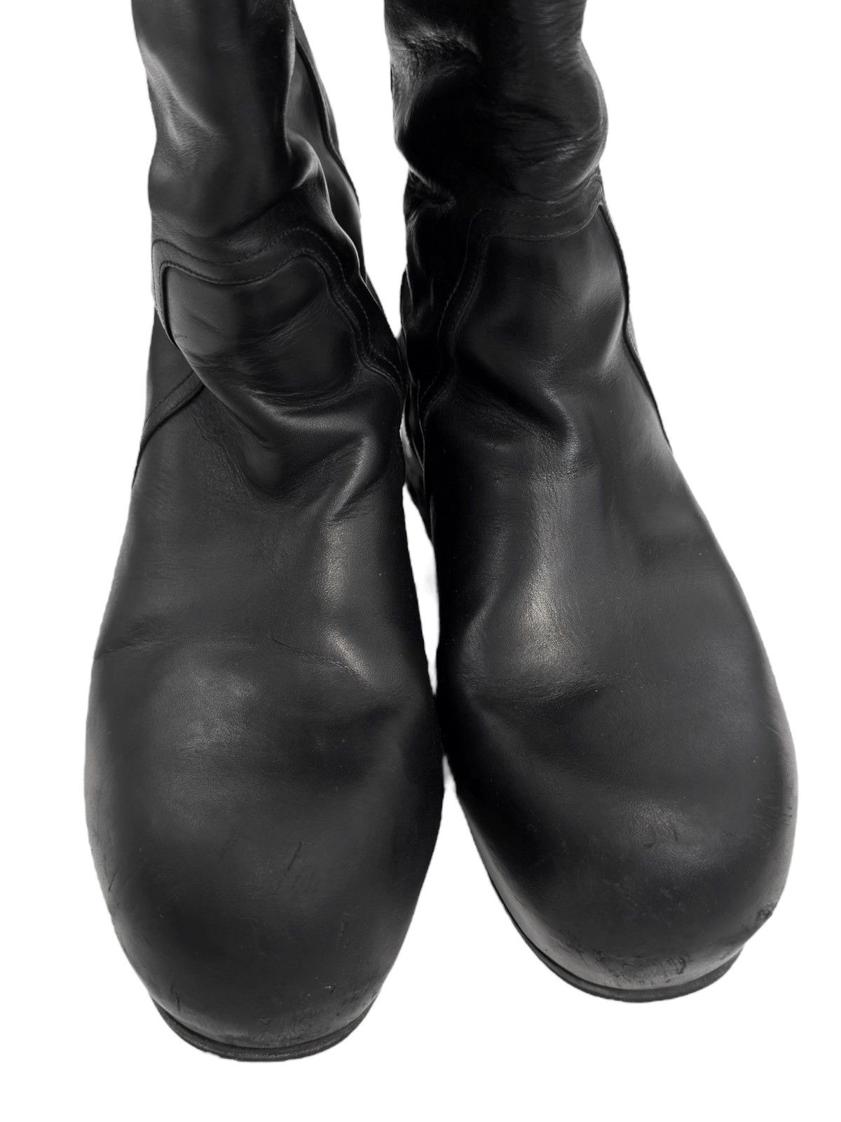 Rick Owens Sz43 High Leather Ballast Boot Size US 10 / EU 43 - 4 Thumbnail