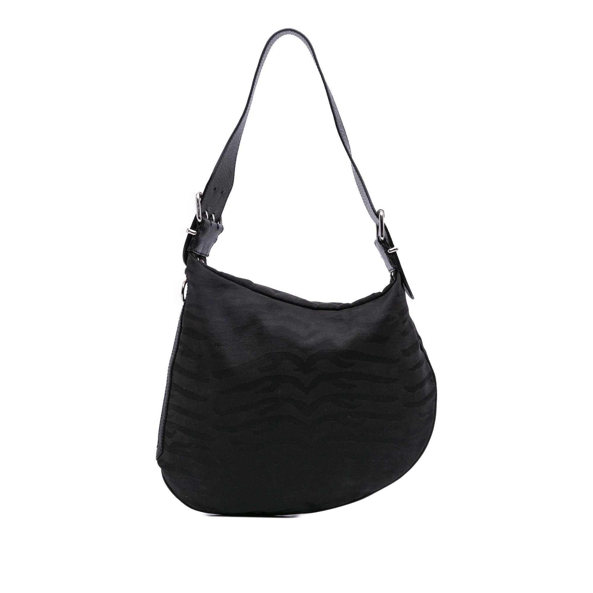 Fendi Zebra Print Canvas Oyster Hobo Size ONE SIZE - 1 Thumbnail