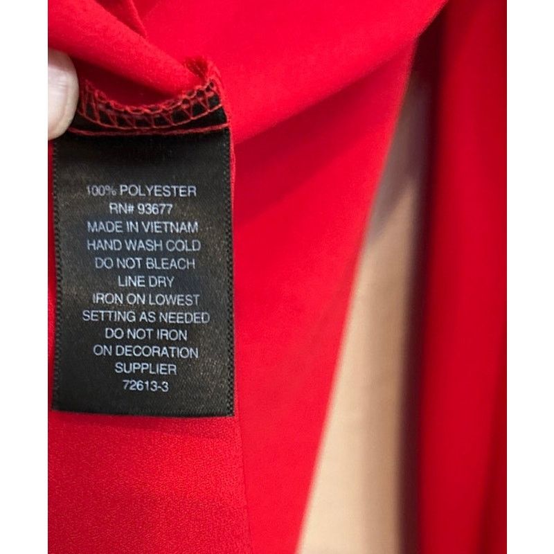 Worthington NWT Worthington Womens Sequin Detail Red Black Blouse XXL Size XXL / US 16-18 / IT 52-54 - 5 Thumbnail