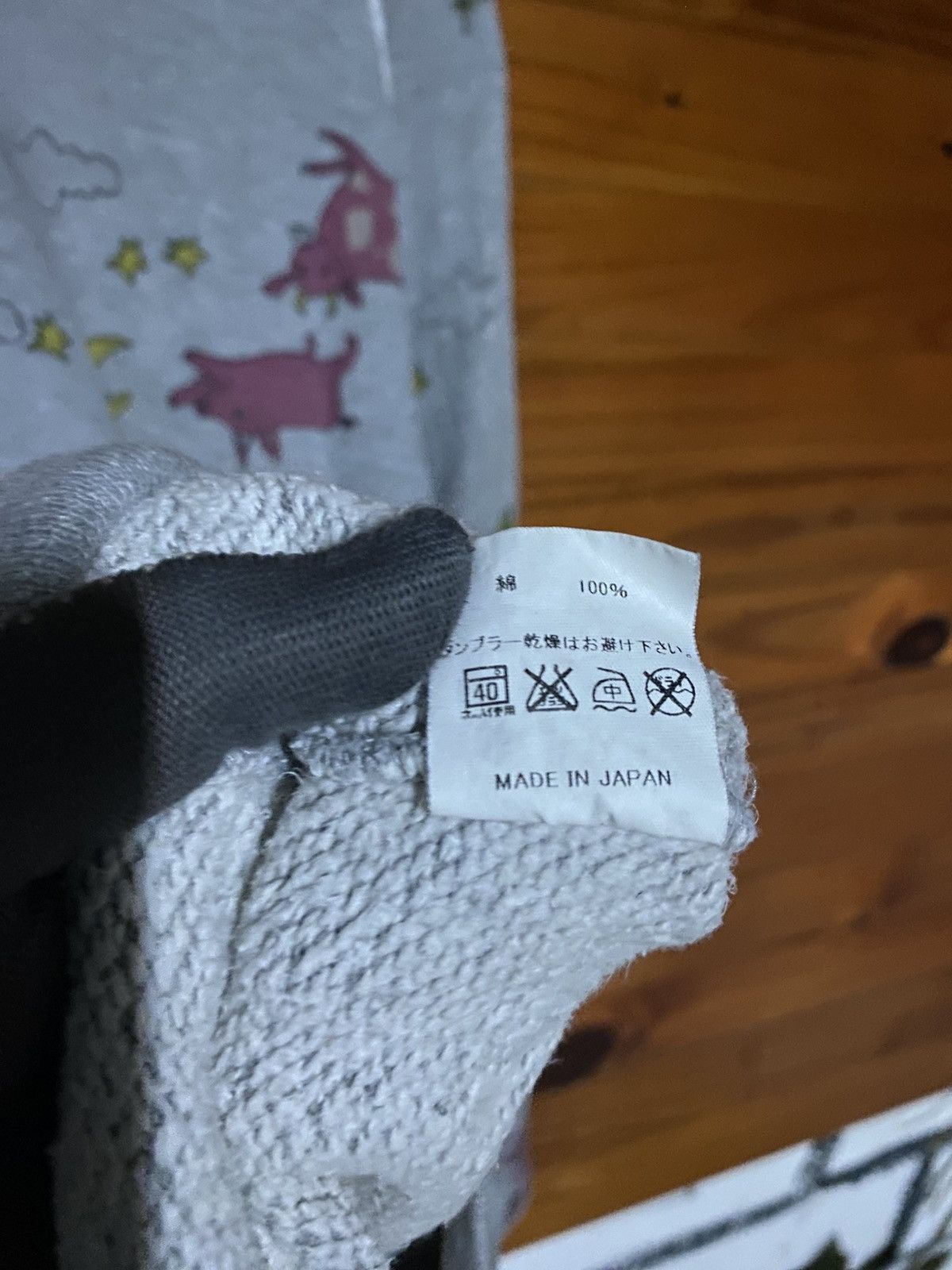 Japanese Brand Vintage IDEOT Japan 100% Cotton Graphic Print Sweater Size US M / EU 48-50 / 2 - 11 Thumbnail