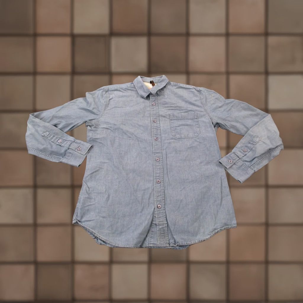 Nudie Jeans Nudie Shirt Mens M Blue Jeans Denim Lightweight Casual Classic Country Barn Size US M / EU 48-50 / 2 - 1 Thumbnail