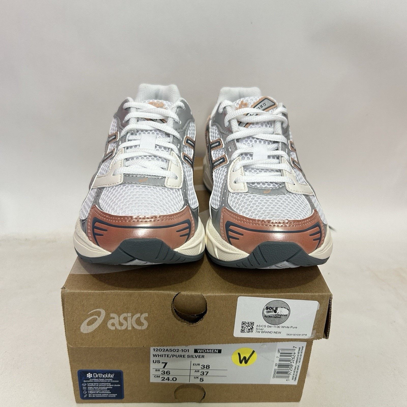 Asics ASICS Gel-1130 WMNS “Copper Pure Silver” Size US 7 / IT 37 - 3 Thumbnail