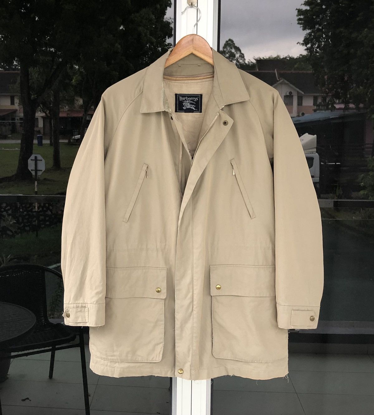 Burberry Vintage Burberrys Lined Novacheck THRASHED Coat Jacket Size US M / EU 48-50 / 2 - 2 Thumbnail