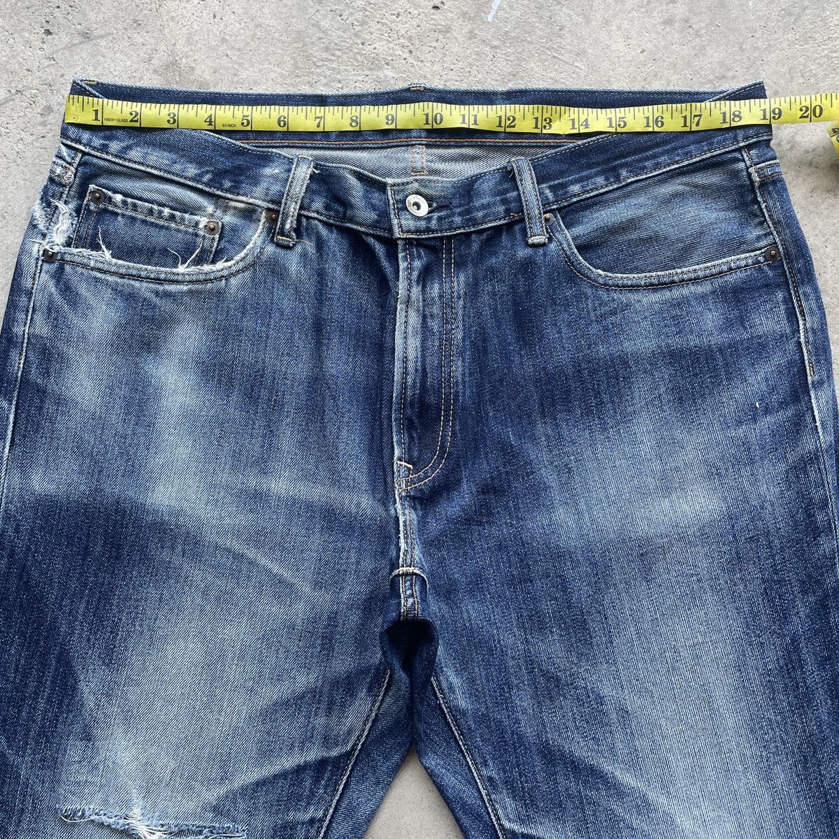 Japanese Brand W38 Vintage Japanese Jeans Faded Distressed Pants Denim Size US 38 / EU 54 - 5 Thumbnail