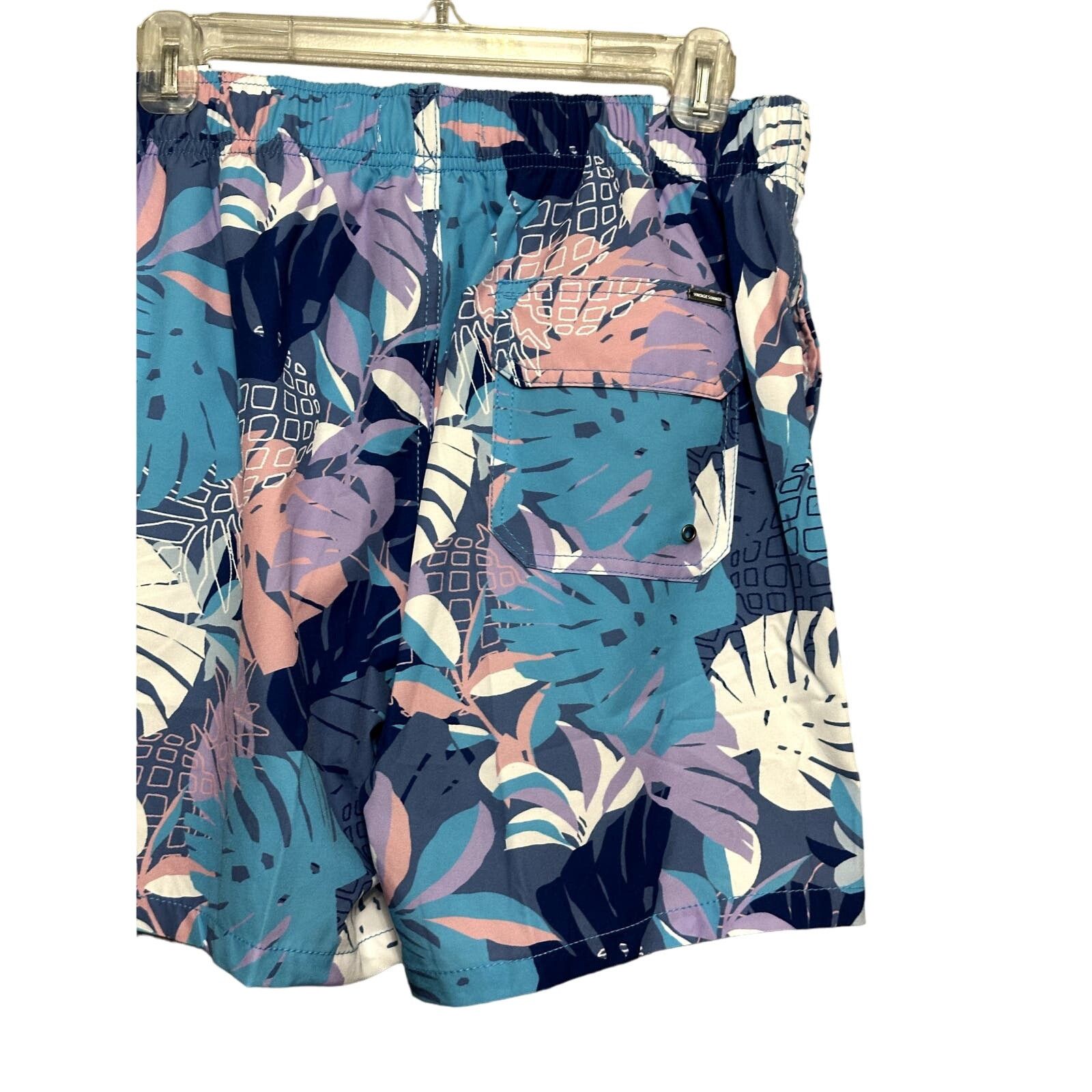 Other Vintage Swim Trunks Quick Dry Tropical Leaf Print XL NWT Size US 32 / EU 48 - 6 Thumbnail