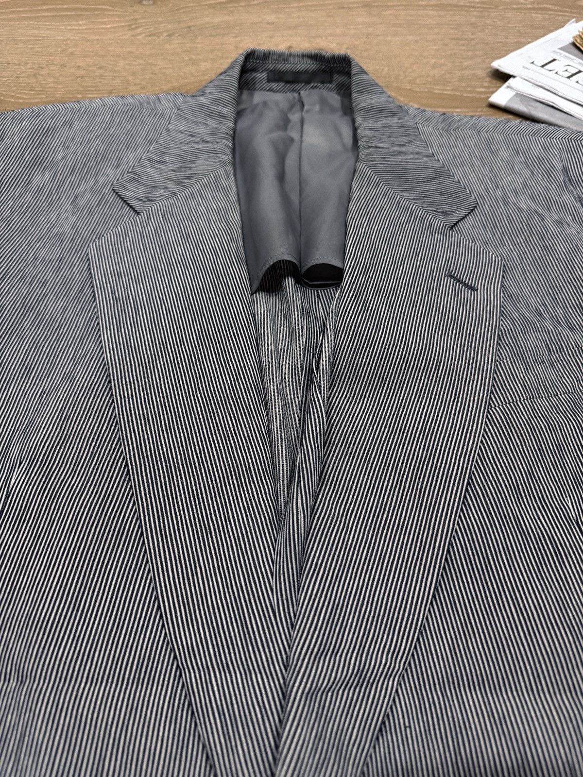 Lanvin Final price. Vintage Lanvin micro pinstripe blazer Size 50R - 4 Thumbnail