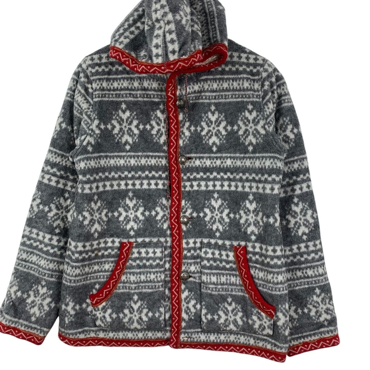 Double Rainbouu Vintage DOUBLE RAINBOW JAPAN Navajo Native Fleece Jacket Size M / US 6-8 / IT 42-44 - 5 Thumbnail