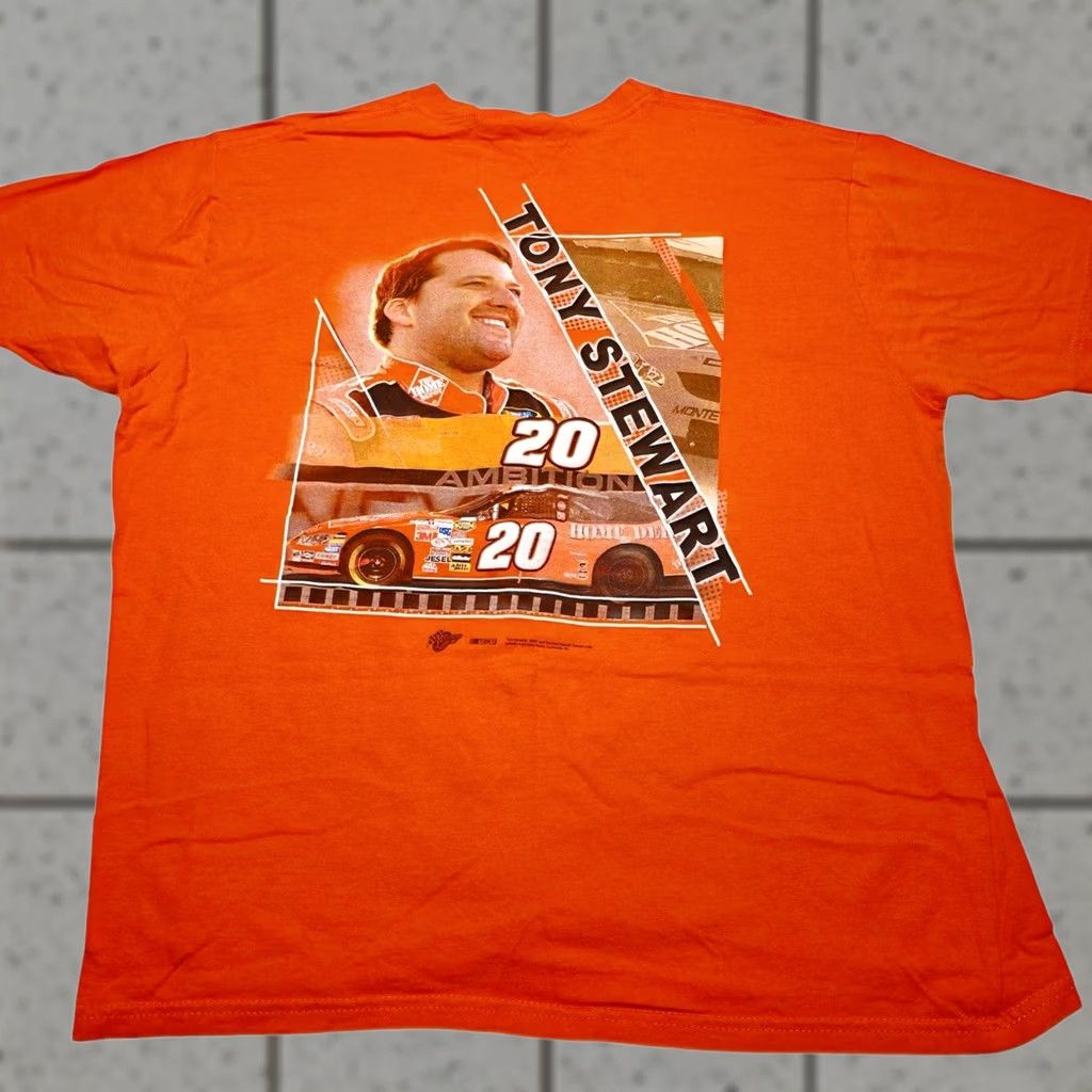Vintage VINTAGE Tony Stewart NASCAR Shirt Mens XL Orange Home Depot Racing Y2K Size US XL / EU 56 / 4 - 1 Thumbnail