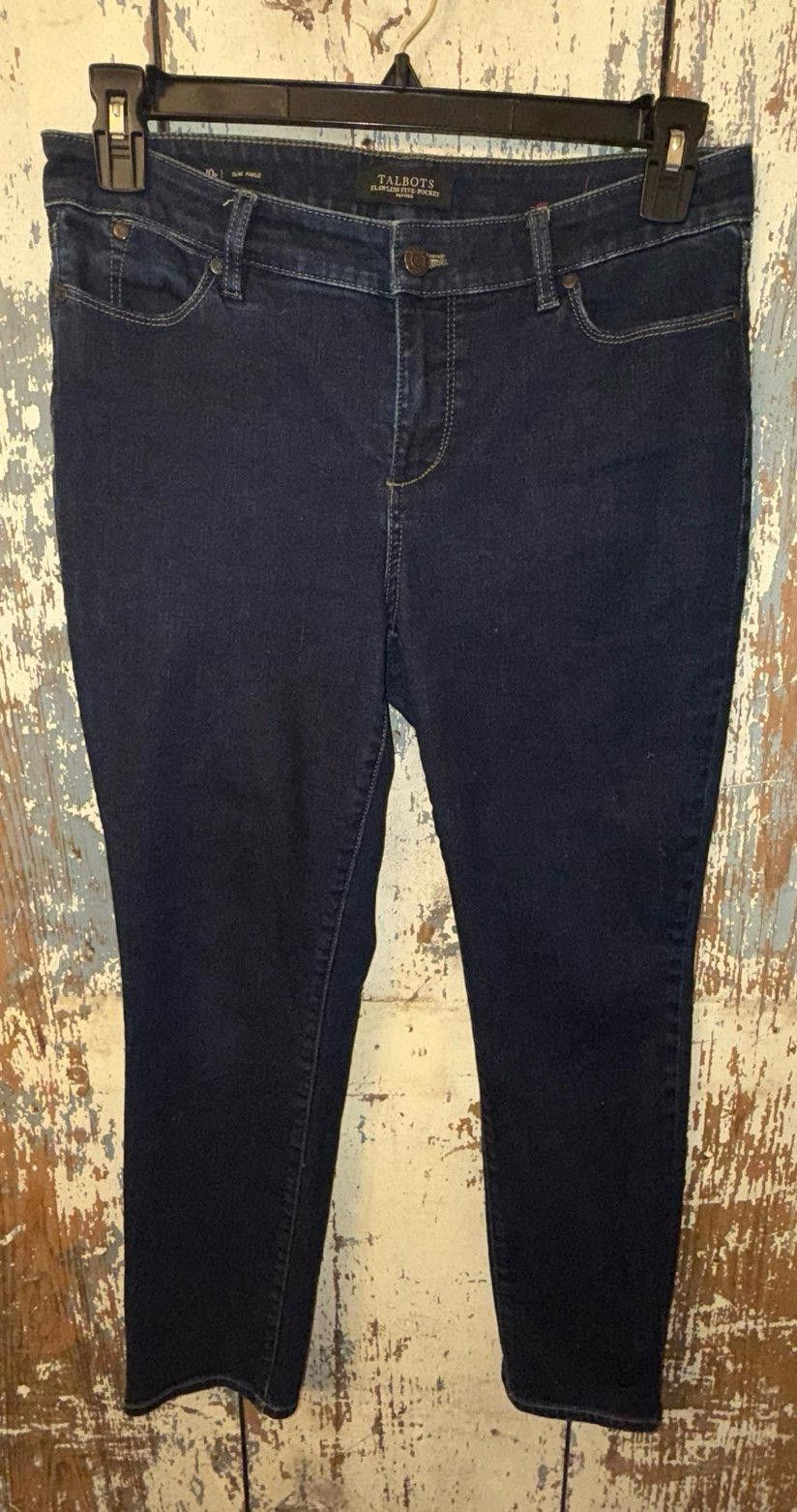 Designer Talbots Flawless Five Pocket Petite Slim Ankle Jeans 10P Size 30" / US 8 / IT 44 - 1 Thumbnail