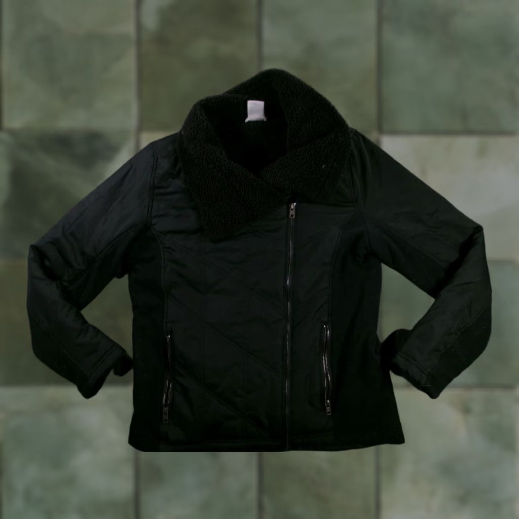 Avalanche Avalanche Jacket Womens L Black Sherpa Collar Insulated Quilted Zip Pockets Jacket Size L / US 10 / IT 46 - 1 Thumbnail