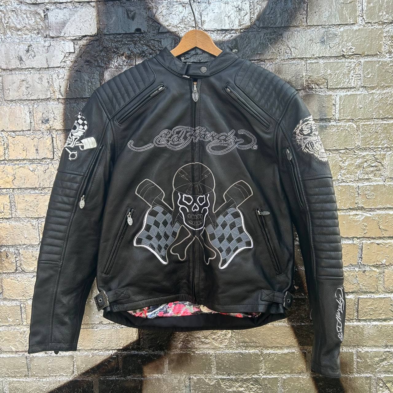 Christian Audigier Ed Hardy vintage motocykle bike jacket Size US M / EU 48-50 / 2 - 1 Thumbnail