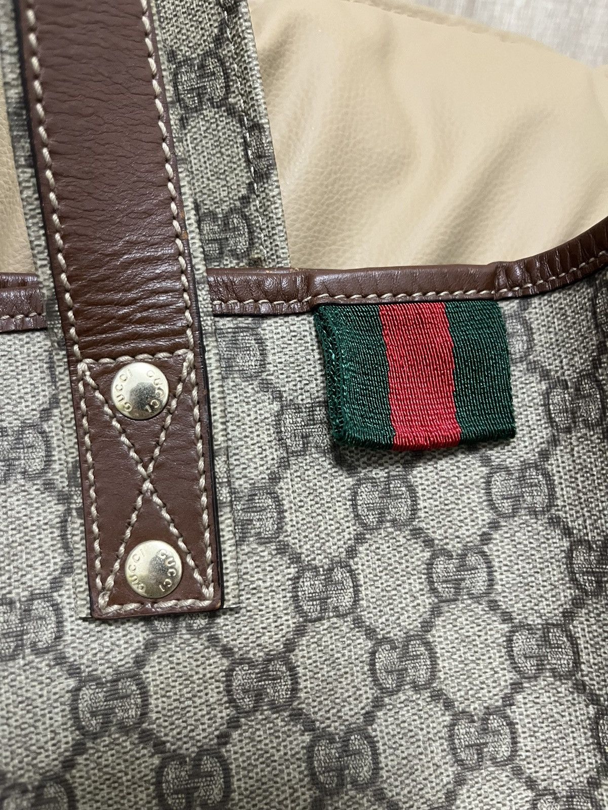 Gucci GUCCI 2000s MONOGRAM TOTE BAG Size ONE SIZE - 3 Thumbnail