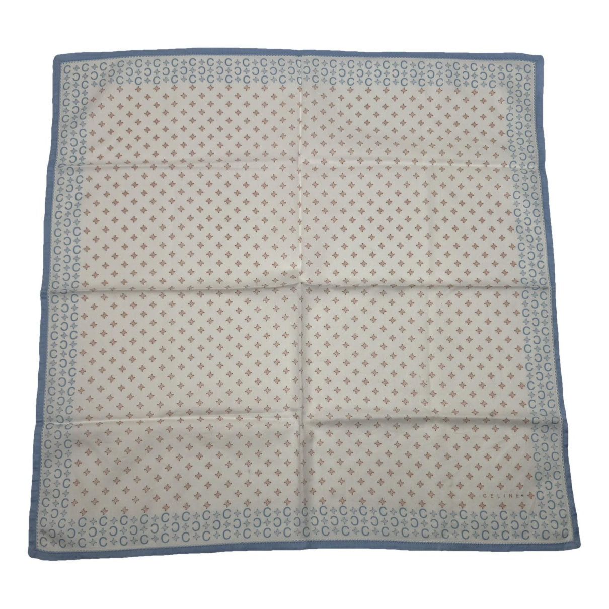 Celine White Silk Scarf Size ONE SIZE - 1 Thumbnail