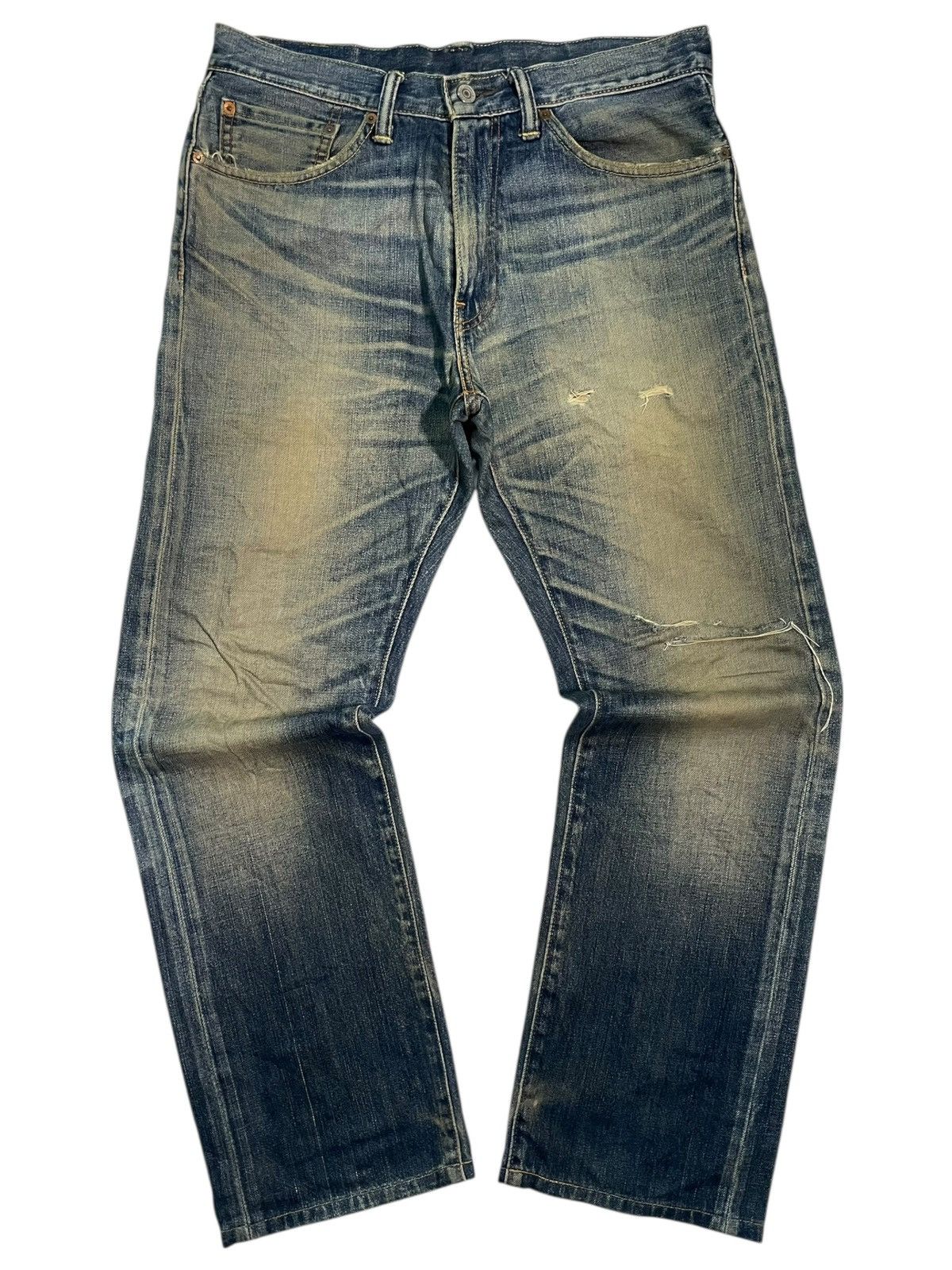 Levi's Vintage Levi’s 505 Jeans Distressed Straight Denim size 34 Size US 34 / EU 50 - 2 Thumbnail