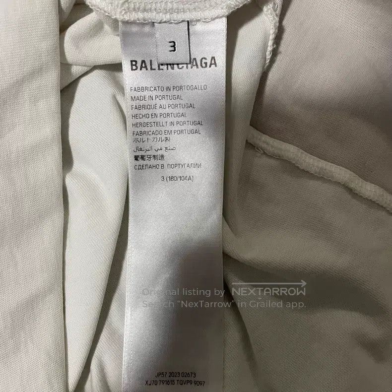 Balenciaga Balenciaga Patchwork Fashion Phone Short Sleeve T-Shirt Size US L / EU 52-54 / 3 - 4 Thumbnail