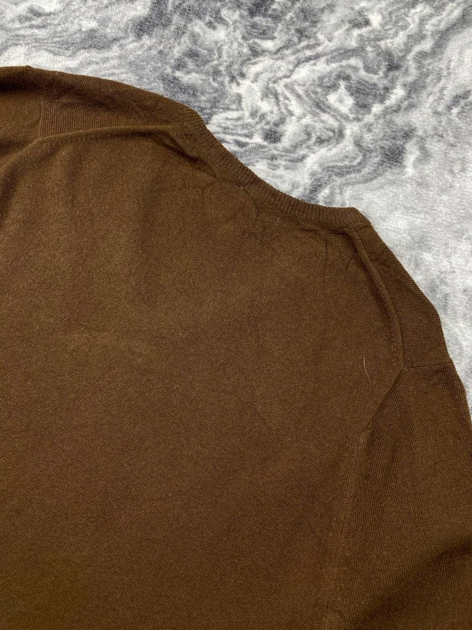 Loro Piana Loro Piana Knit V Neck Wool Lana Sweater Men Size 50 Brown Size US M / EU 48-50 / 2 - 10 Thumbnail