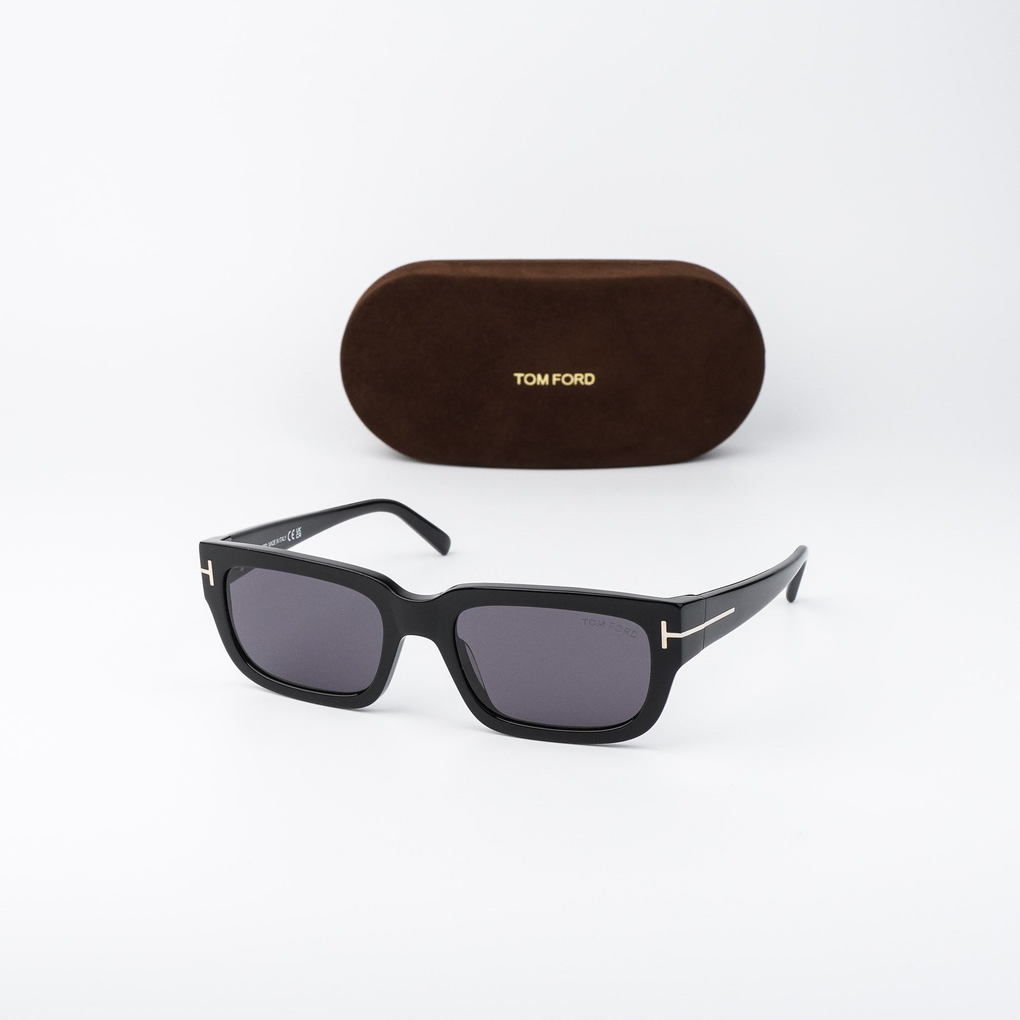Tom Ford Black / Smoke Ft0733 01a Tf 733 Gino Square Sunglasses