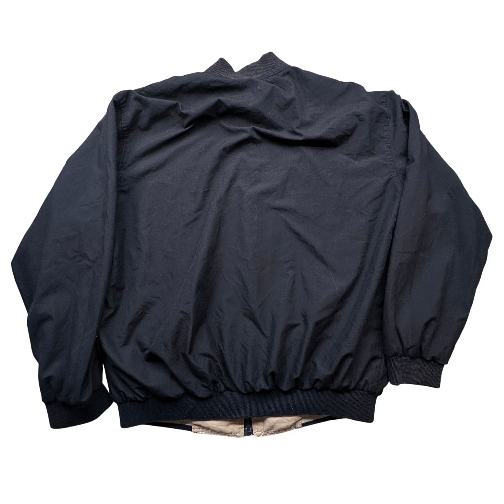 Lacoste VINTAGE Lacoste Reversible Windbreaker Jacket Mens 2XL Black Tan Zip Bomber Logo Size US XXL / EU 58 / 5 - 3 Thumbnail