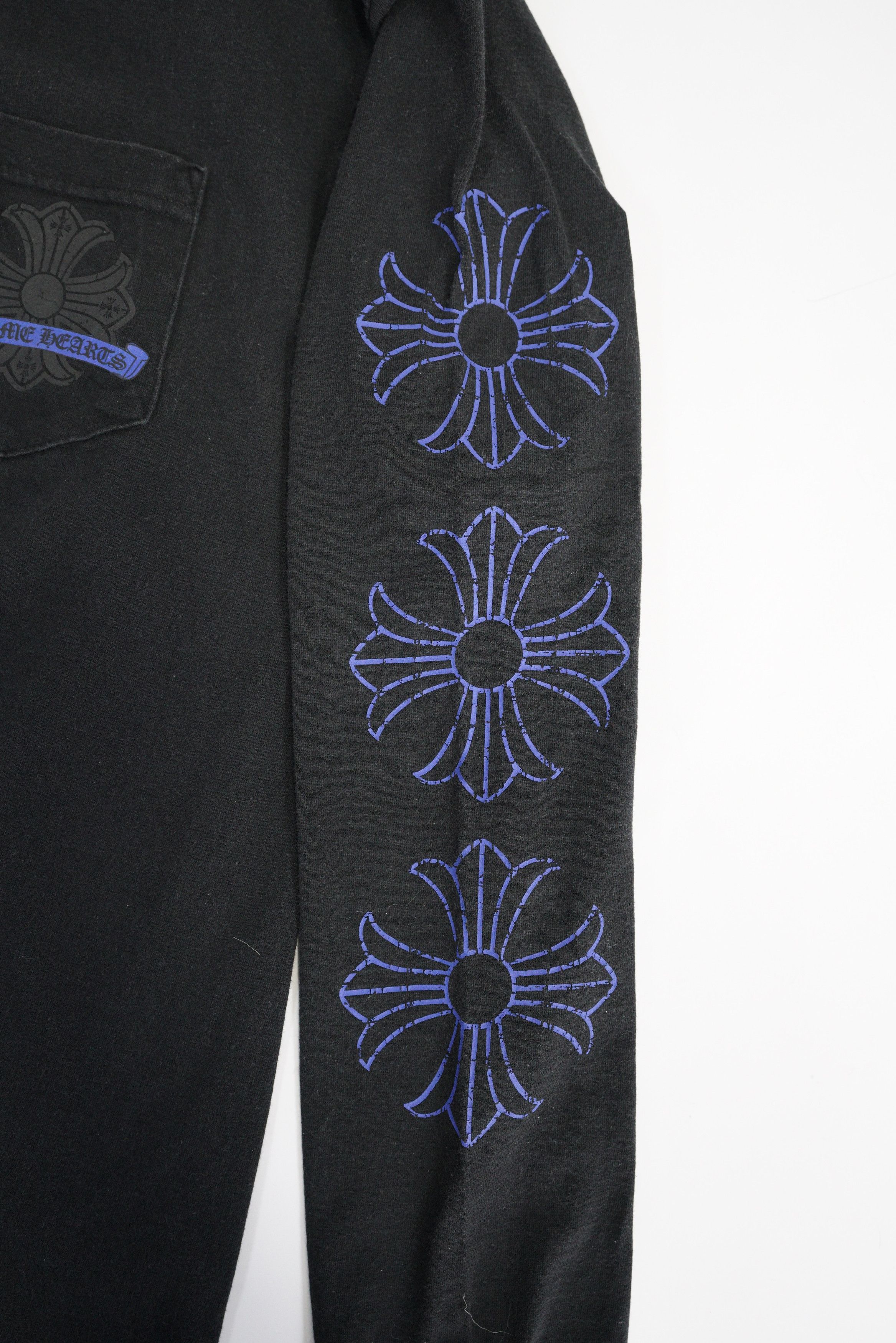 Chrome Hearts Chrome Hearts Blue Horseshoe Plus LS Tee Size US XL / EU 56 / 4 - 7 Thumbnail