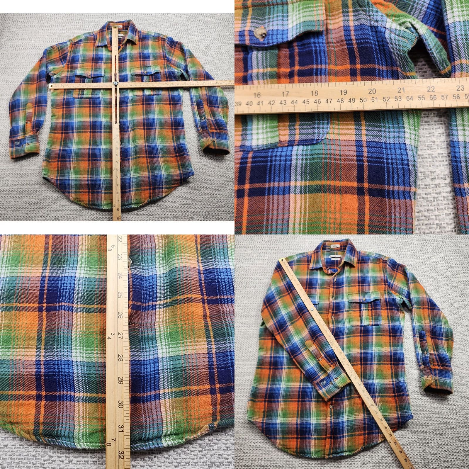 Peter Millar Peter Millar Shirt Mens M Multicolor Plaid Flannel Button-Up Mountainside Collection Pockets Size US M / EU 48-50 / 2 - 9 Thumbnail