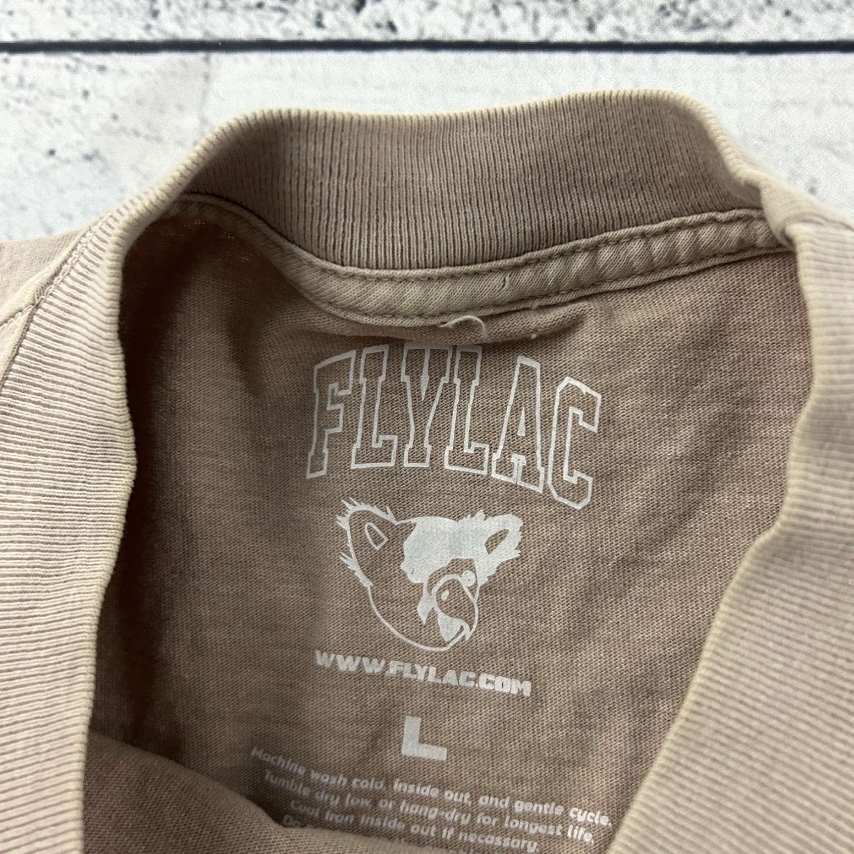 Vintage Flylac Short Sleeve T Shirt Mens L Tan Brown Rocket Shirt Mens L Brown Rocket 90s? Size US L / EU 52-54 / 3 - 4 Thumbnail