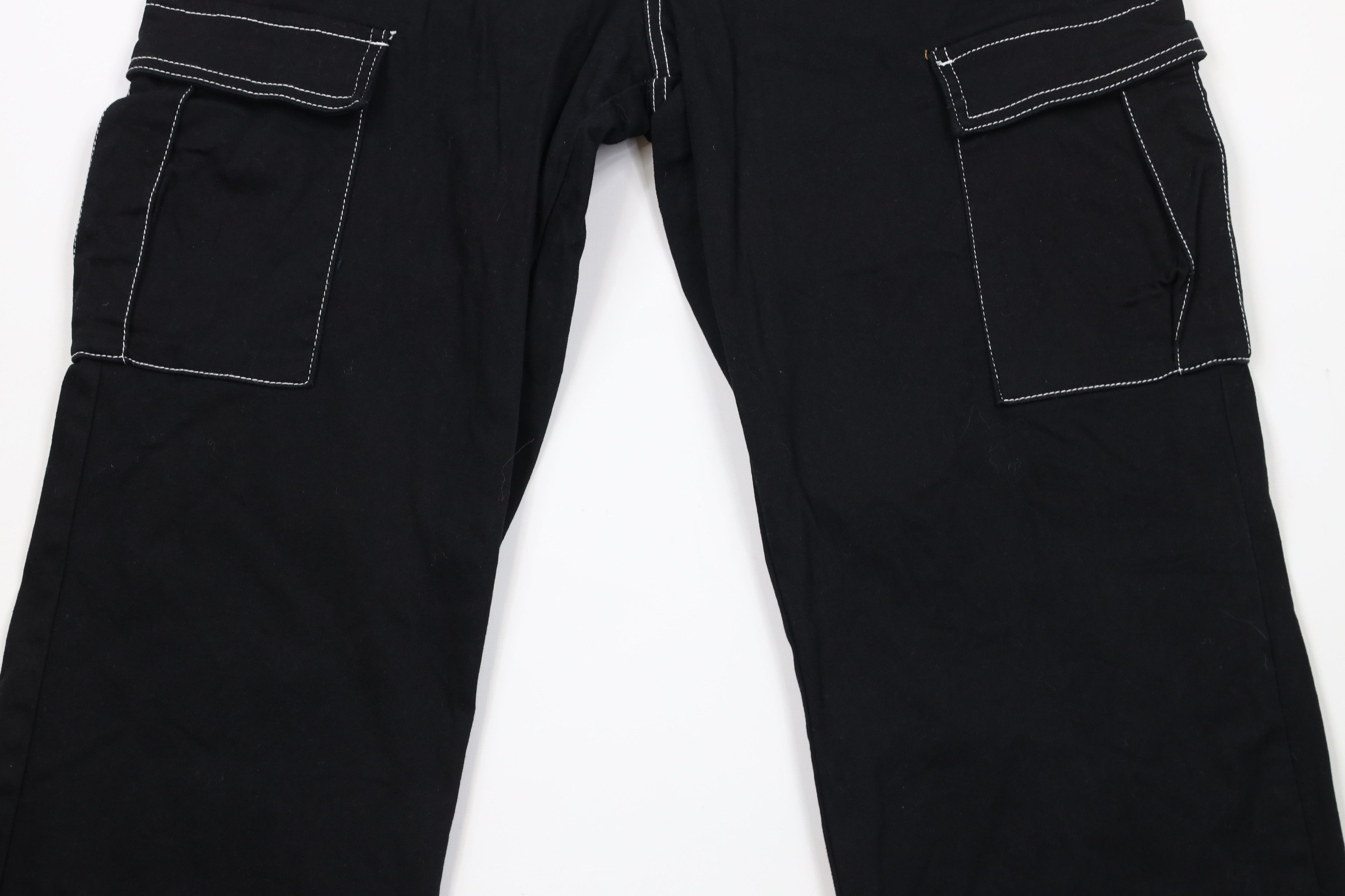 Vintage Vintage 90s Y2K Streetwear Goth Skater Wide Leg Cargo Jeans Size 32" / US 10 / IT 46 - 3 Thumbnail