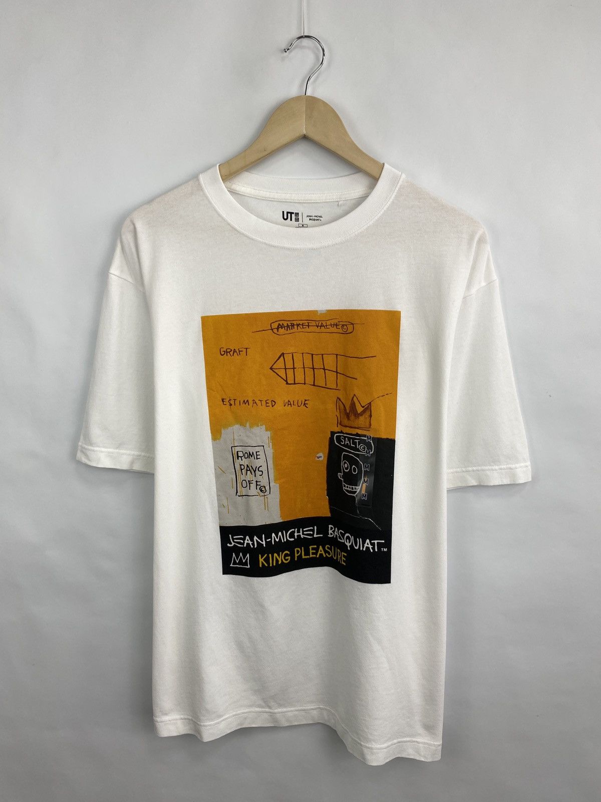 Uniqlo Y2K Uniqlo Jean Michel Basquiat King Pleasure Art T-Shirt Size US M / EU 48-50 / 2 - 3 Thumbnail