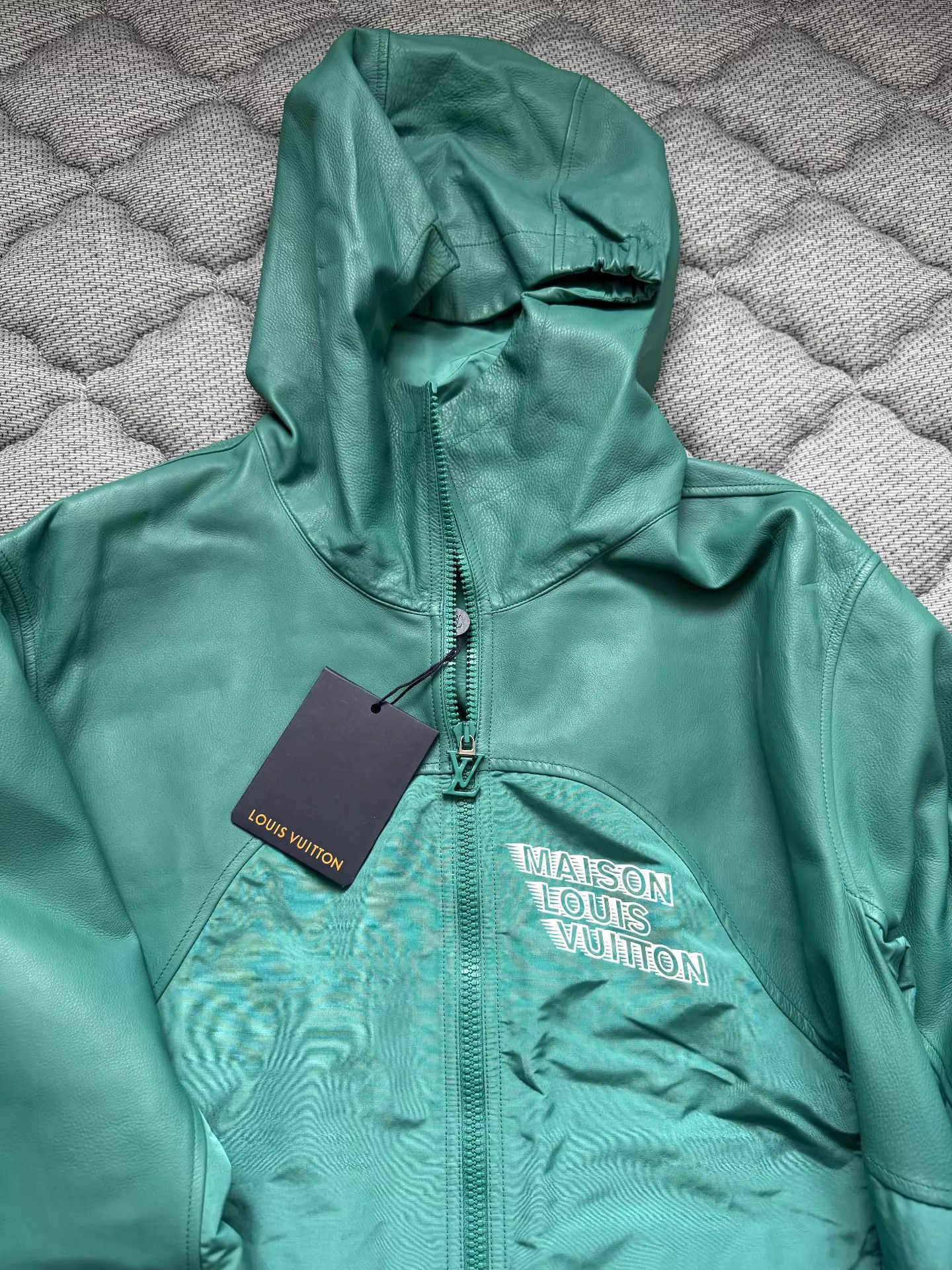 Louis Vuitton LV Maison Phantom Leather-Paneled Zip Hoodie 46 Size US S / EU 44-46 / 1 - 3 Thumbnail