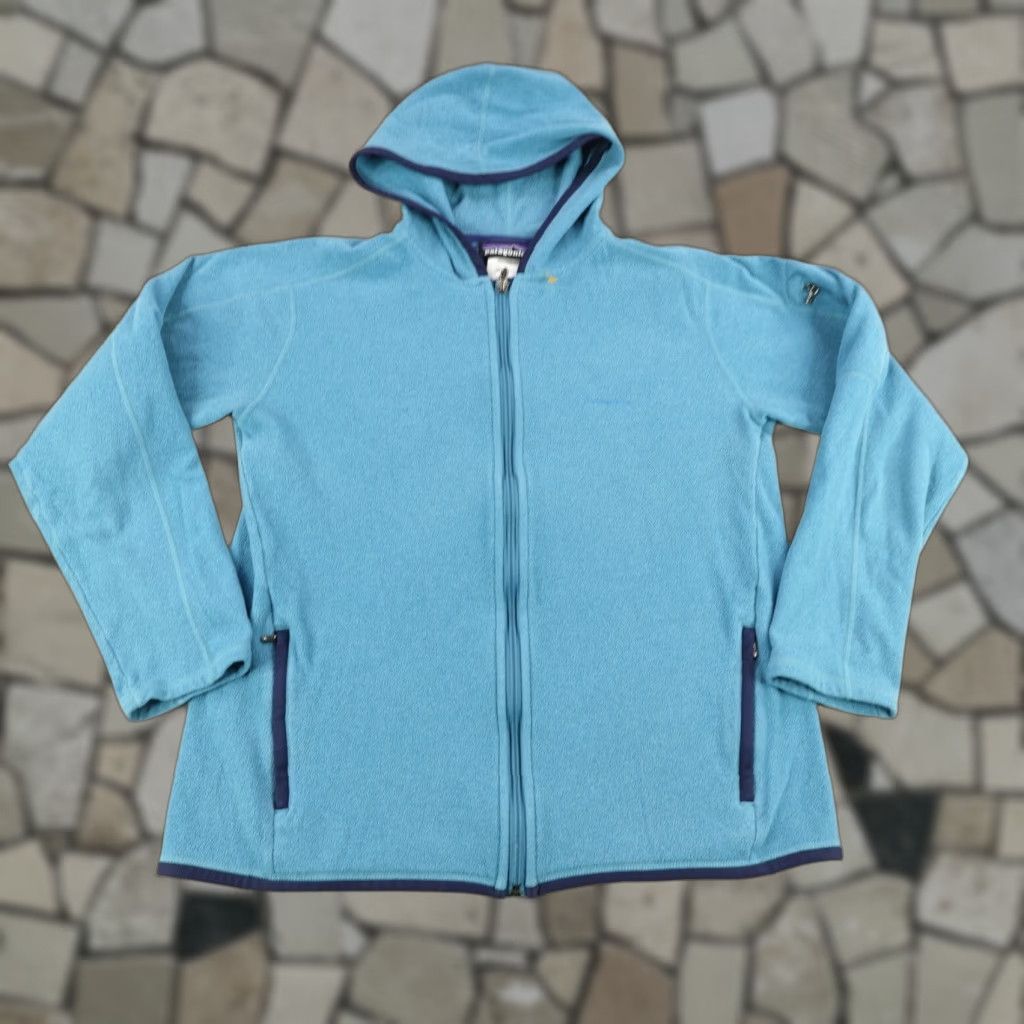 Patagonia Patagonia Jacket Womens Large Blue Aravis Hoody Fleece Hoodie Full Zip Sweater Size L / US 10 / IT 46 - 1 Thumbnail