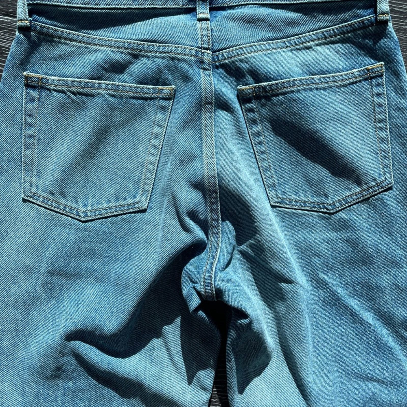 John Elliott JOHN ELLIOTT HIGH RISE STRAIGHT JEANS SIZE 25 LIGHT DENIM Size 25" / US 0 / IT 36 - 11 Thumbnail