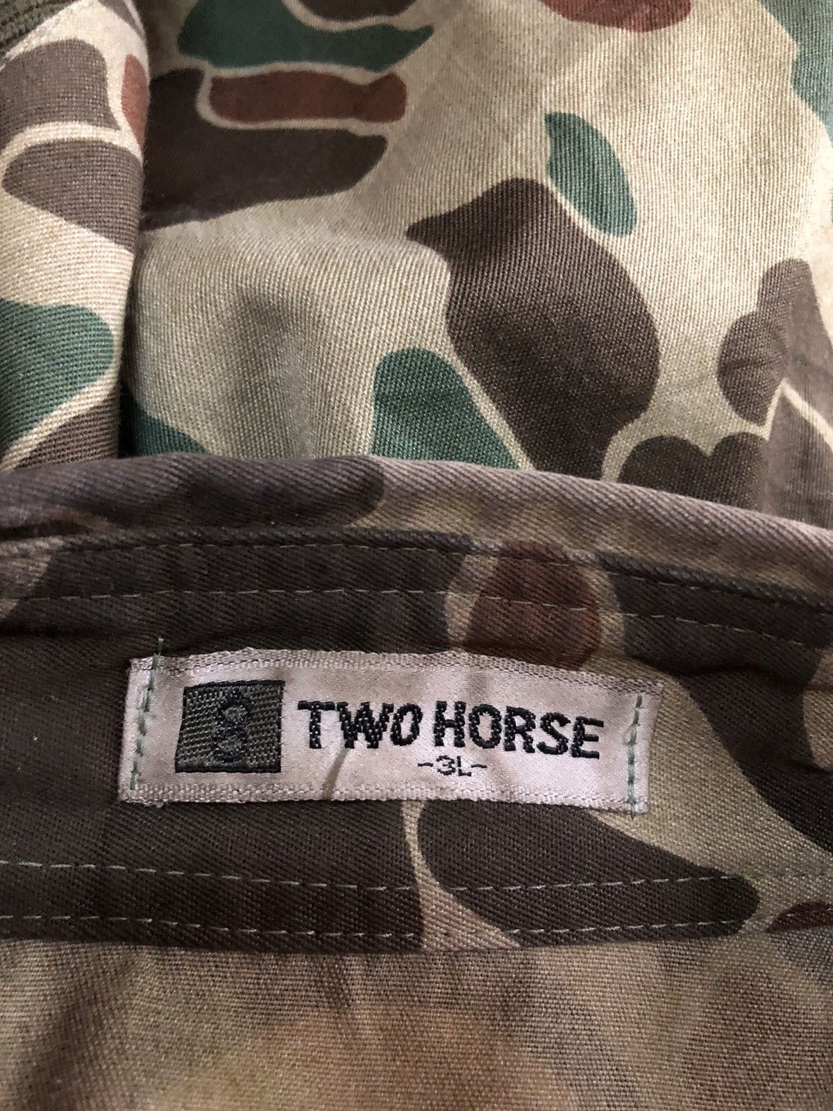 Vintage Two Horse Duck Camo Hunting Button Up Jacket Size US M / EU 48-50 / 2 - 3 Thumbnail