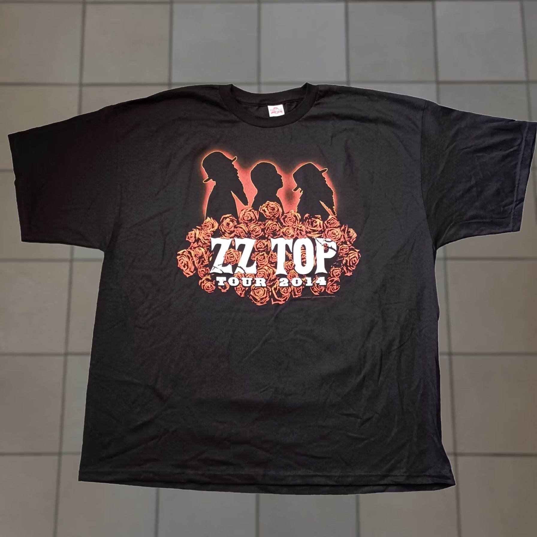 Vintage ZZ Top T Shirt Mens Large Black Southern Blues Tour 2014 Rock Licensed Alstyle Size US L / EU 52-54 / 3 - 1 Thumbnail