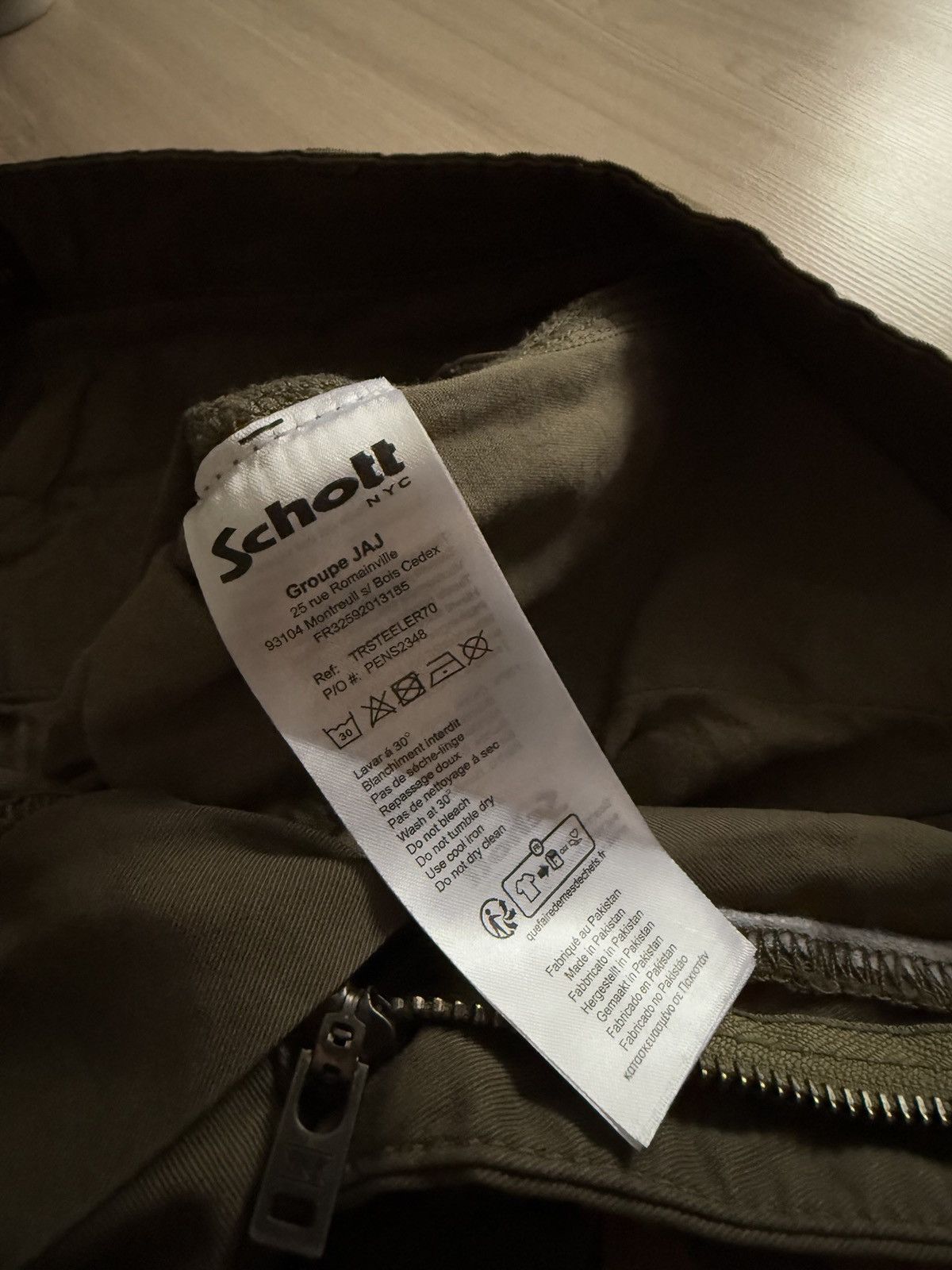 Schott Schott Cargo Pants Khaki Army Style Size US 30 / EU 46 - 11 Thumbnail