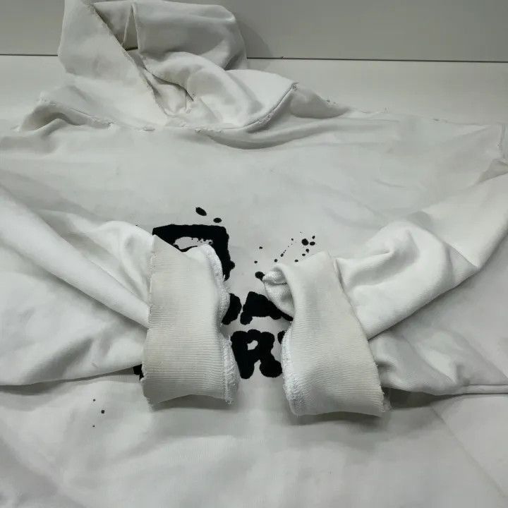 Other Balenciaga Balenciaga White Graphic Hoodie for Men -2507 Size US XL / EU 56 / 4 - 1 Thumbnail