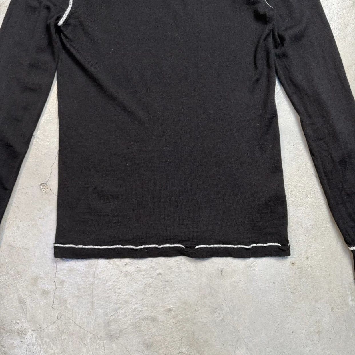 Maison Margiela MAISON MARGIELA Contrast Stitch Knit Sweater LongSleeve Size US M / EU 48-50 / 2 - 5 Thumbnail