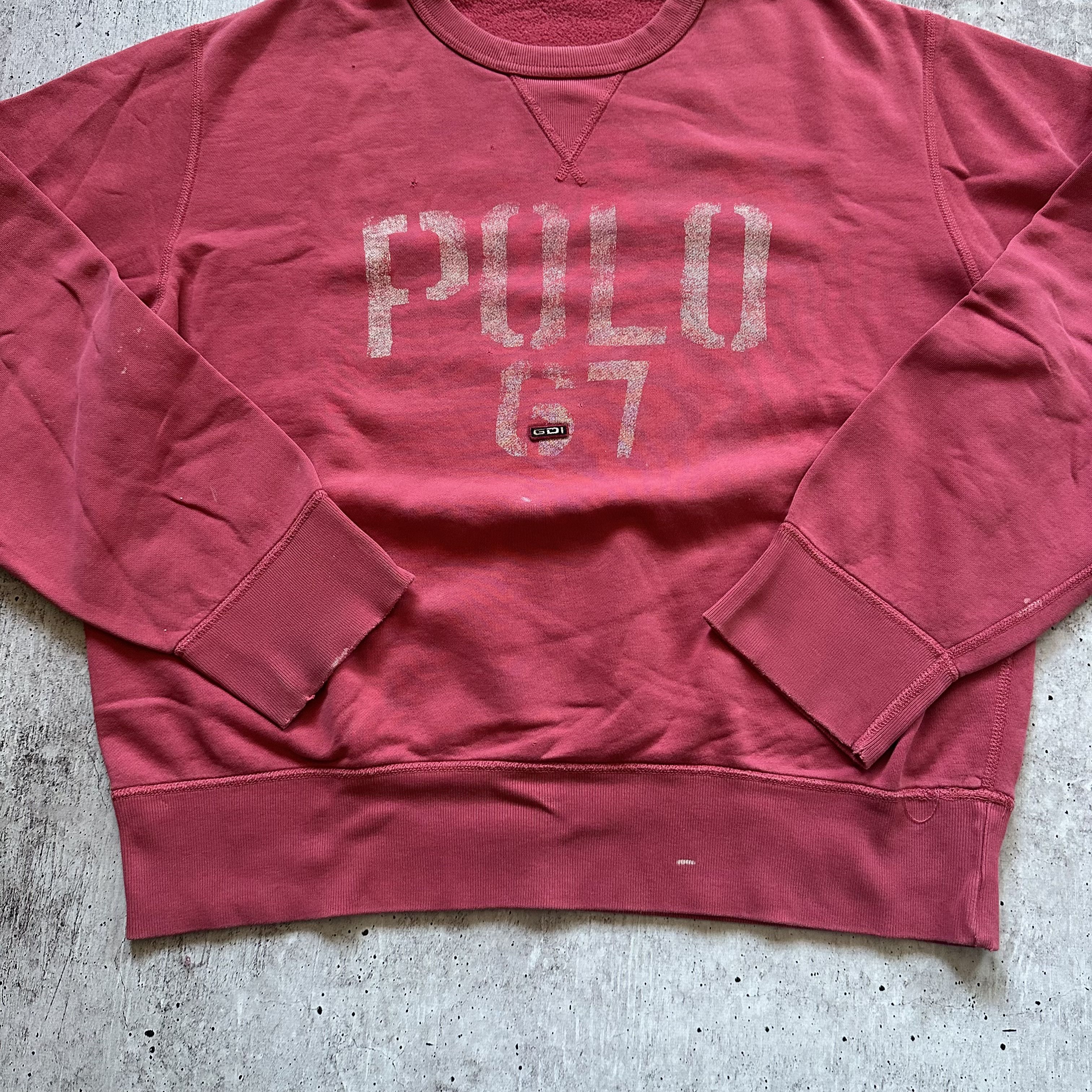 Polo Ralph Lauren Ralph Lauren 67 Big Center Logo Vintage Baggy Sweatshirt Size US M / EU 48-50 / 2 - 6 Thumbnail