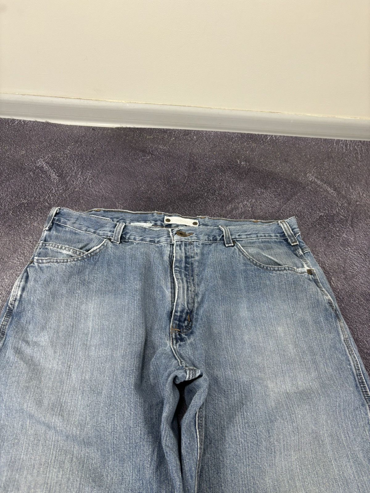 Carhartt Vintage Carhartt Washed Light Blue USA Hype Baggy Jeans Size US 36 / EU 52 - 14 Thumbnail