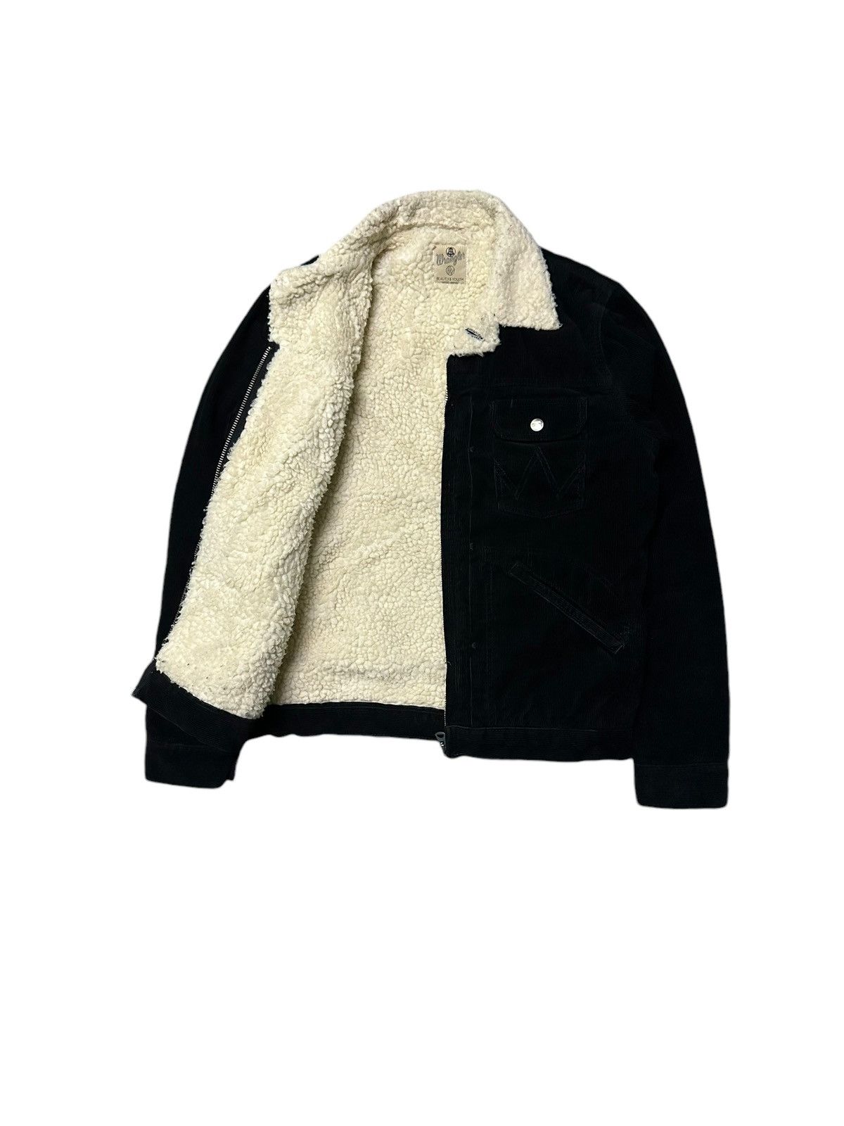 Vintage × Wrangler Vintage wrangler corduroy sherpa jacket single pocket Size US S / EU 44-46 / 1 - 2 Thumbnail