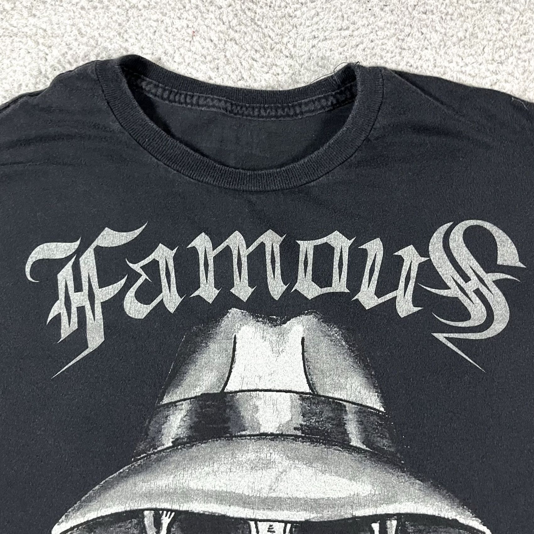 Vintage Famous Stars & Straps Shirt Mens L Vintage Y2K Los Angeles Skull Graphic Print Crew Neck Black Cotton T-Shirt 90s Punk Rock Streetwear Size US L / EU 52-54 / 3 - 6 Thumbnail