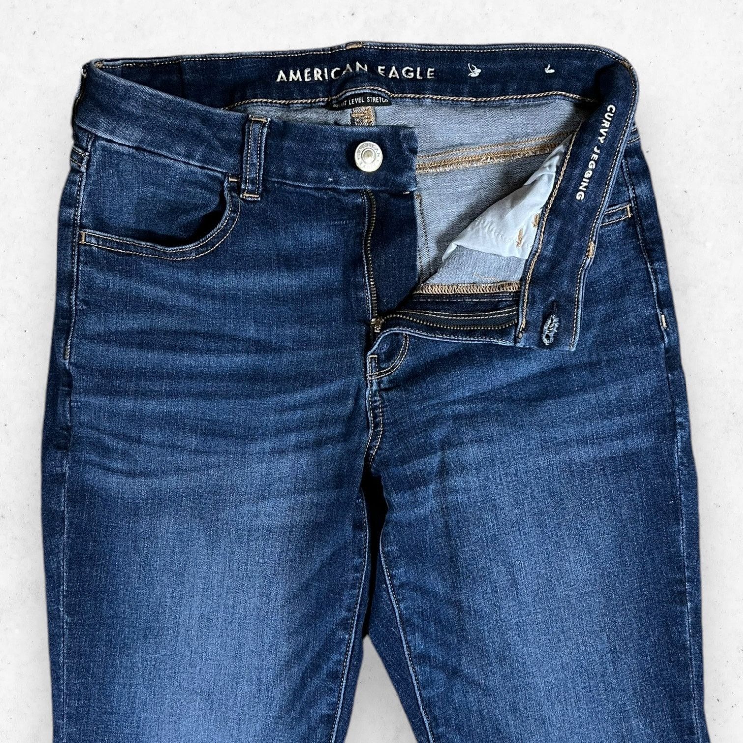 American Eagle Outfitters American Eagle Curvy Jegging Women's 6 Long Ne(x)t Level Size 28" / US 6 / IT 42 - 4 Thumbnail
