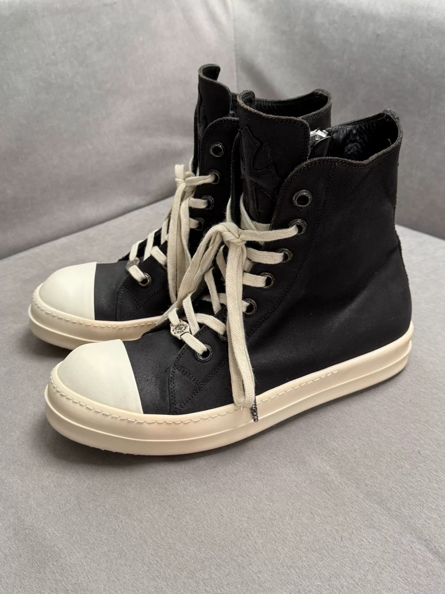 Rick Owens rick owens chrome hearts high-top sneakers Size US 9 / EU 42 - 1 Thumbnail